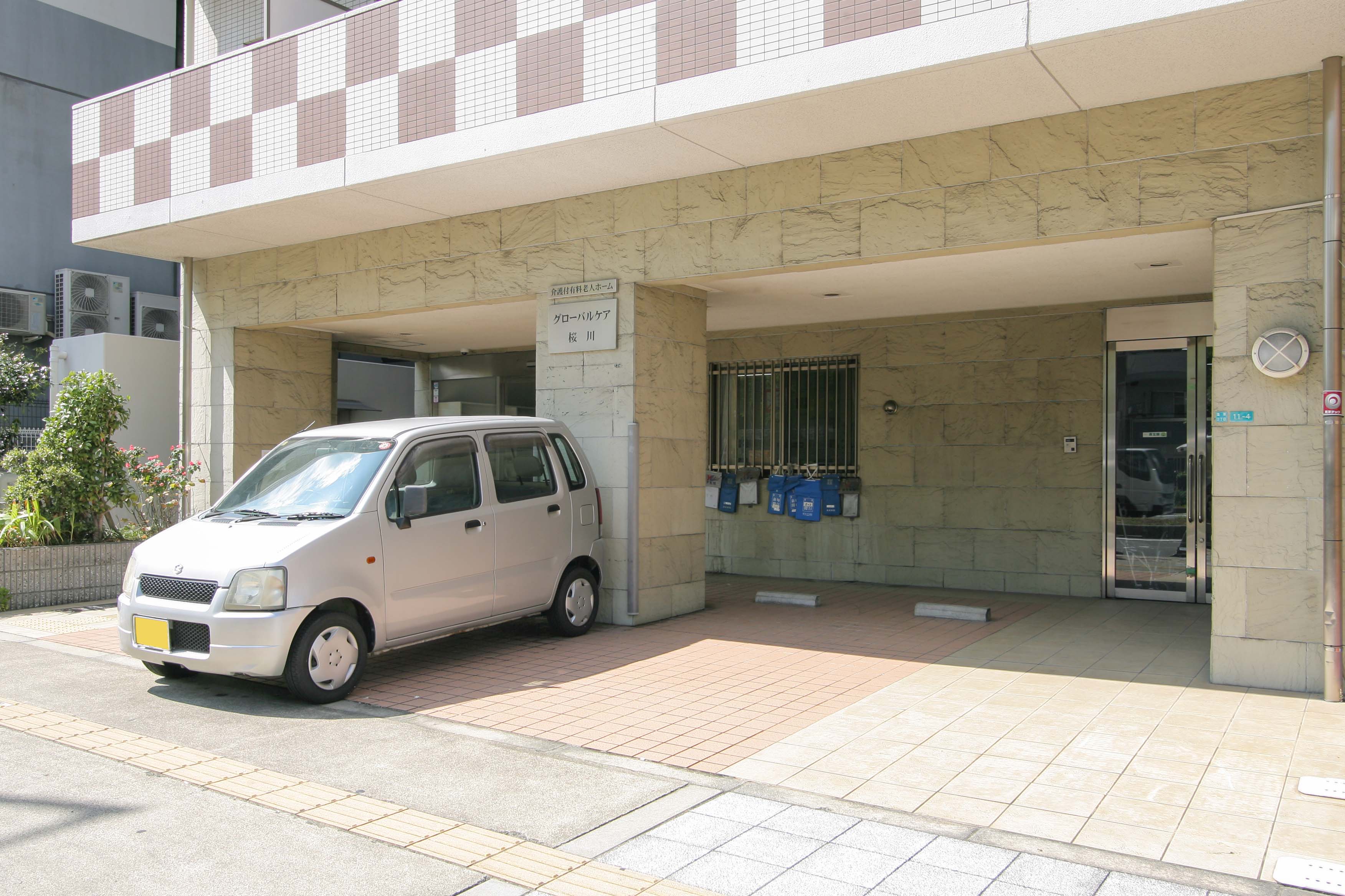 グローバルケア桜川の駐車場完備