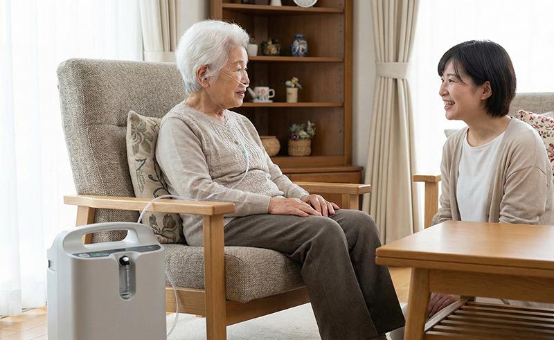 COPD(慢性閉塞性肺疾患)で在宅酸素が必要な方の老人ホーム選び|受け入れ体制や注意点を解説